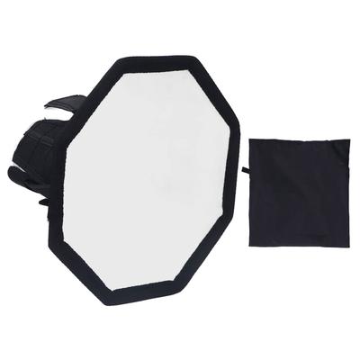 Boîte à lumière souple pour appareil photo en nylon octogonale 20 cm pliable Diffuseur de flash Boîte à lumière souple avec sac de rangement pour la photographie