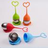 Silicone Loose Leaf Tea Infuser Food Safe Silicone Handle Stainless Steel Filter For Home Office Travel Tea Making
