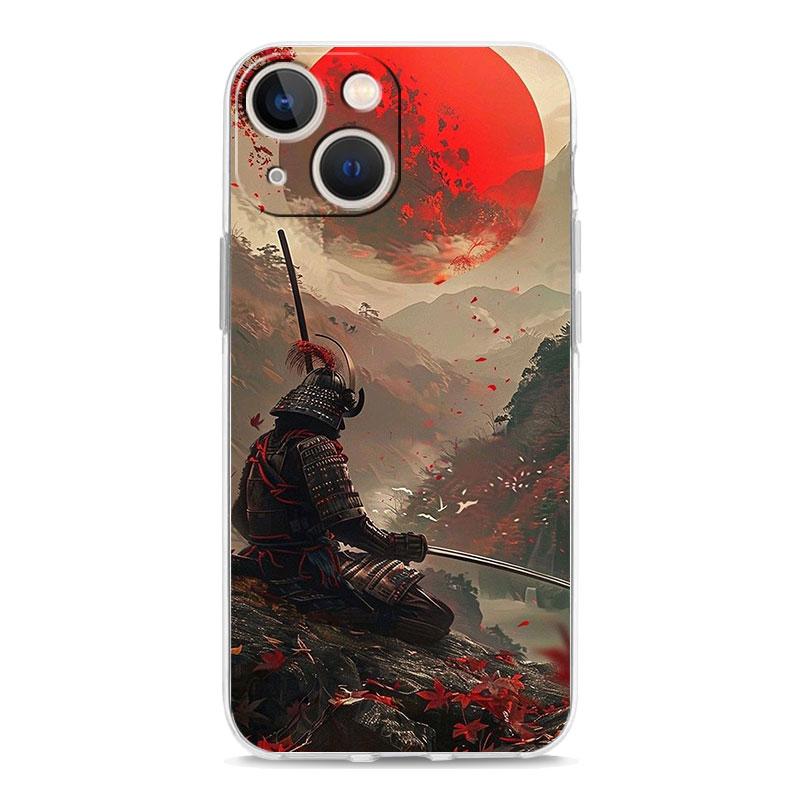 Phone Case For iPhone 17 Cases iPhone Air 16 15 12 13 14 Pro Max 7 8 Plus 16Pro iPhone11 Cover Japanese Bushido Samurai