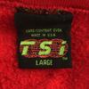 TSi 90s Made in USA Print Long sleeve sweat trainer L Fleece lining Old Men's Used