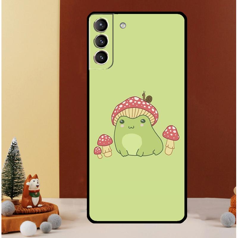 Cute Cartoon Frog Case For Samsung Galaxy S25 S26 Ultra S21 S22 S20 S23 S24 Ultra S10 Plus S25 FE Cover Funda