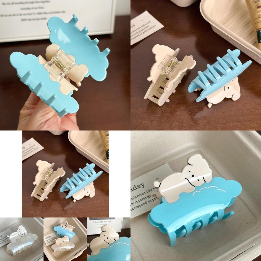 Fashionable Womens Sweet Dog Cloud Hair Claw Clip Perfect For Winter 2024 Style