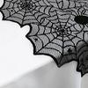 Halloween Tischläufer Spitze Spinnennetz Design mit Fledermaus- und Spinnenmustern 46x183cm Tischdecken-Dekoration für Party und Zuhause