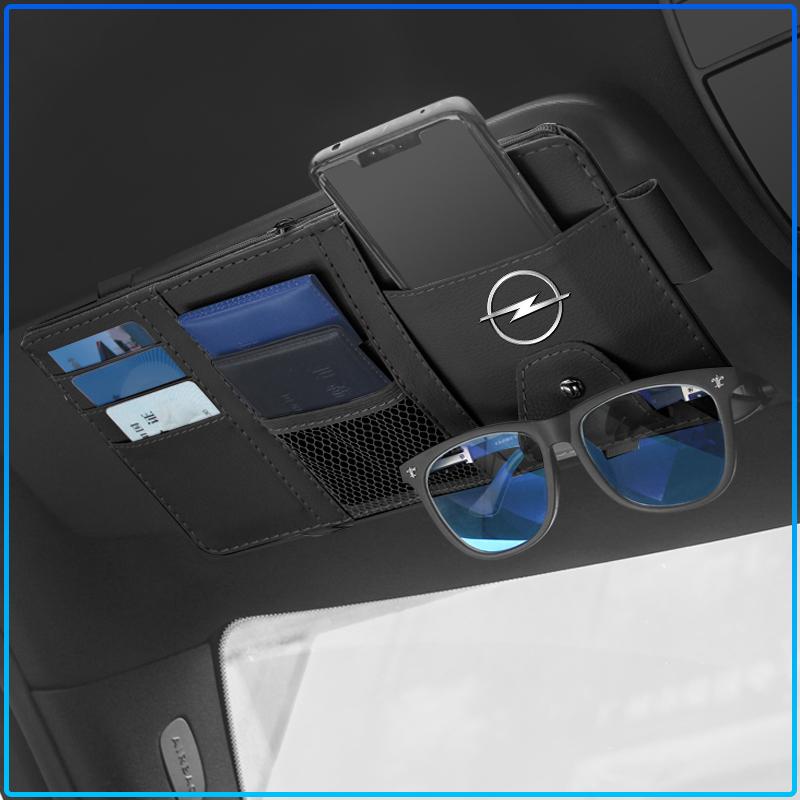Car Sun Visor Point Type Multi-function Storage Bag For Opel crosa d astra h insignia astra j zafira b mokkaastra vivaro astra g