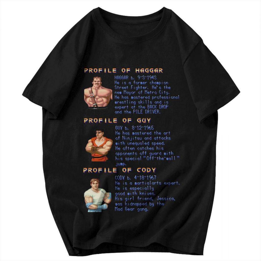 Men T Shirt Final Fight Select Pops Y2K Graphic Quality Unisex Tops T Shirts
