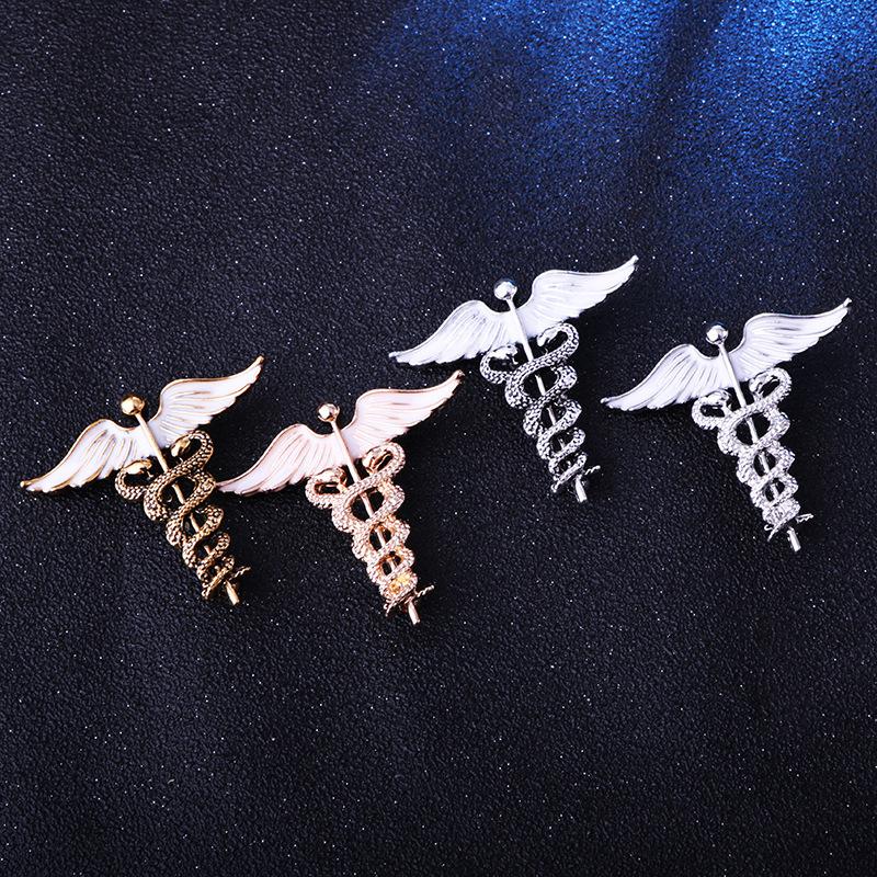 Collar Clothing Rod Angel Wings Badge Snake Corsage Accessories Jewelry For Men Women Vintage Animal Brooch Pins Gift
