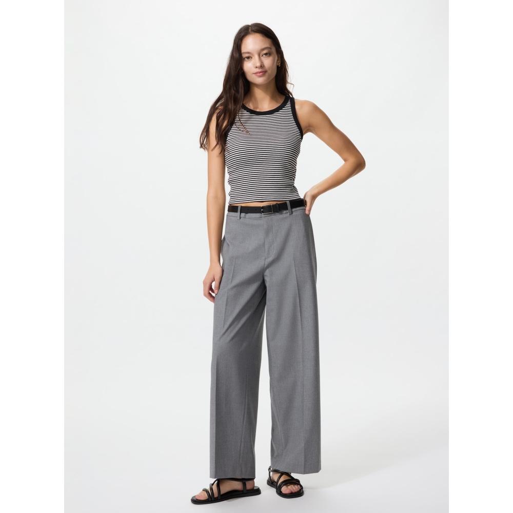 Uniqlo Smart Wide Pants  Leg Length 70 74 Cm 