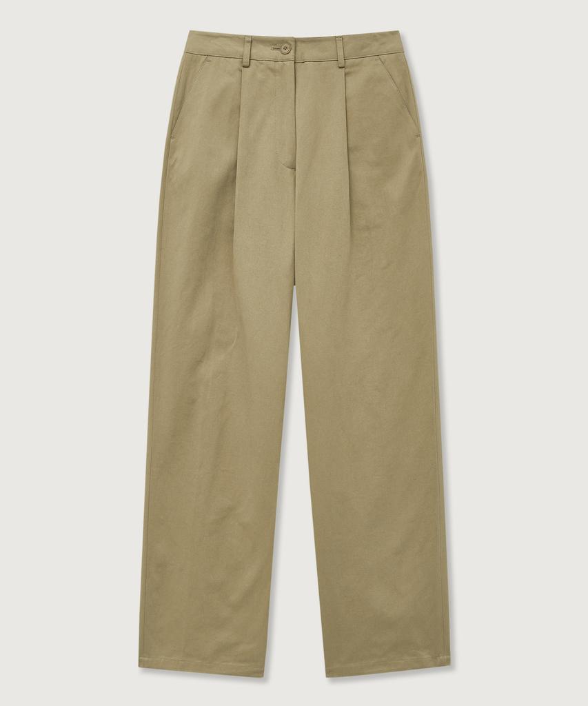 THEKNITCOMPANY (W) Soft Cotton One-Pleat Pants 3 Colors