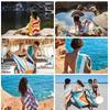 Tropical Sunrise Microfiber Beach Towel Quick-Dry Sand Free Wind-Resistant Warmth Perfect For Travel Camping Vacation Essential
