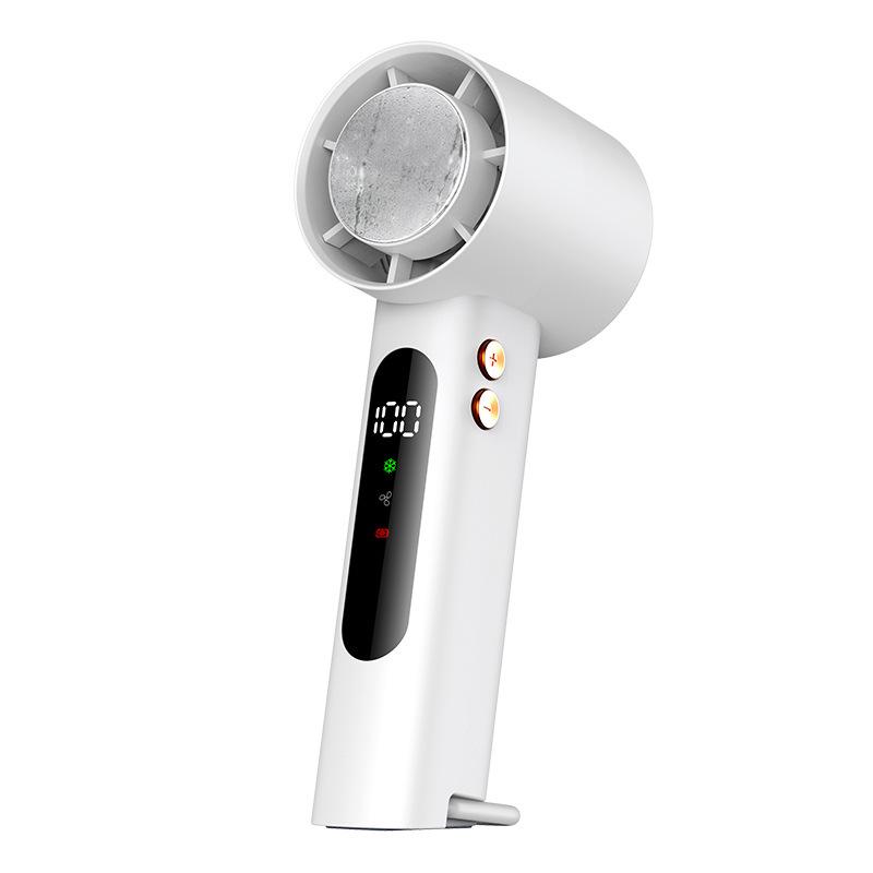 Portable High-Speed Mini USB Handheld Fan with Digital Display - Strong Wind and Long Battery Life
