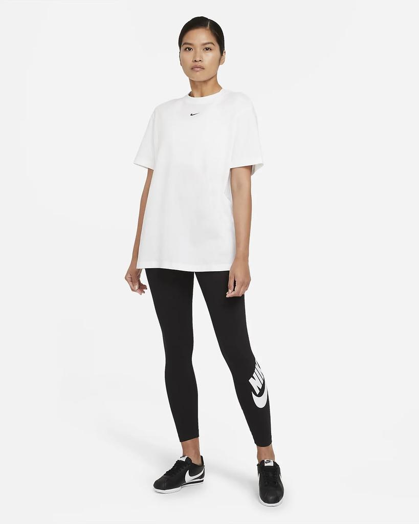 Nike NSW Essential Futura Tights HW CZ8529 Size M Women's Black/White,