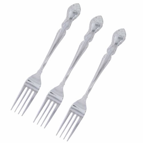 Takagi (Takagi) Made in Japan Stainless Steel Fork Set of 3, Bulk Purchase, Perfect for Desserts and Everyday Meals, Silver Cutlery, Simple Design, Pe