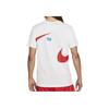 Nike Sportswear Double Swoosh Large Logo Print Crew Neck Short Sleeve T-Shirt Men Tops White DD3350-100