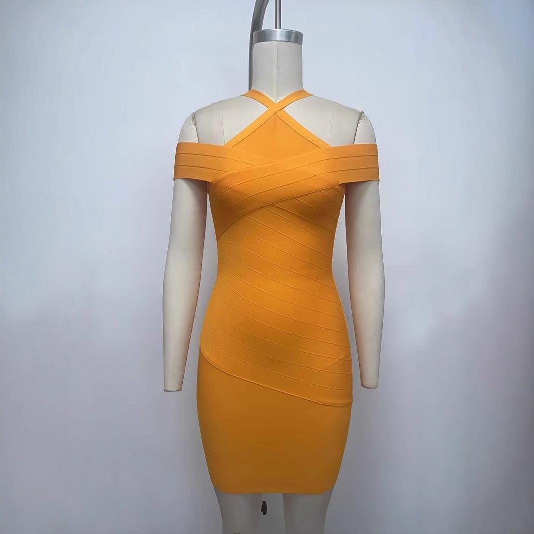

European & American Fashion Spaghetti Strap Slimming Sleeveless Evening Dress Small