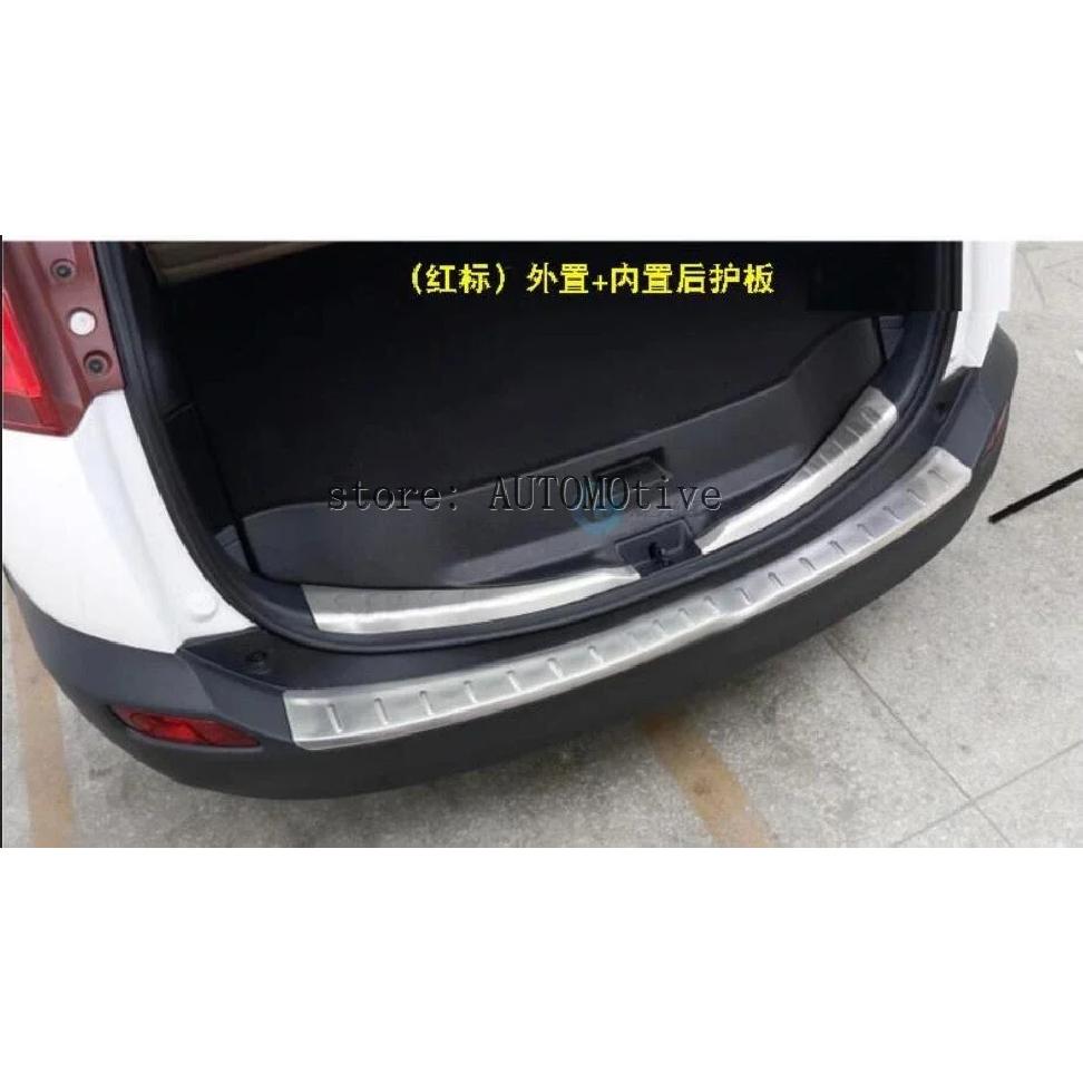 Stainless Steel Inner Rear Bumper Protector Sill Trunk Tread Plate Trim Fit For Toyota RAV4 RAV 4 2014 2015 2016