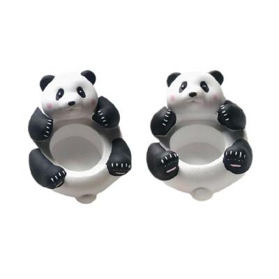 3D Panda Figurine Elegant Decorative Tray for Tealights Candle