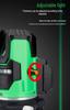 High-Precision Outdoor Laser Level with Infrared, Green, and Blue High-Brightness Beams - 2, 3, and 5-Line Automatic Leveling
