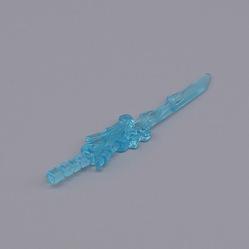 

50 г Лезвие Меча Пламени Дракона Самурая MOC Ручной Аксессуар для Минифигурки Совместимый с 93055