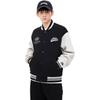 Anta Life Series Letter Splicing Single-Breasted Thickened Fleece Baseball Jacket Men Jacket Basic-Black 152348726-3