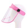Empty Plastic Protective Cap Lightweight Uv Sun Shield Hat with Clear Face Cover for Biking Motorcycling Hiking Walking and