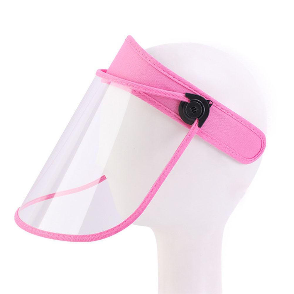 Empty Plastic Protective Cap Lightweight Uv Sun Shield Hat with Clear Face Cover for Biking Motorcycling Hiking Walking and