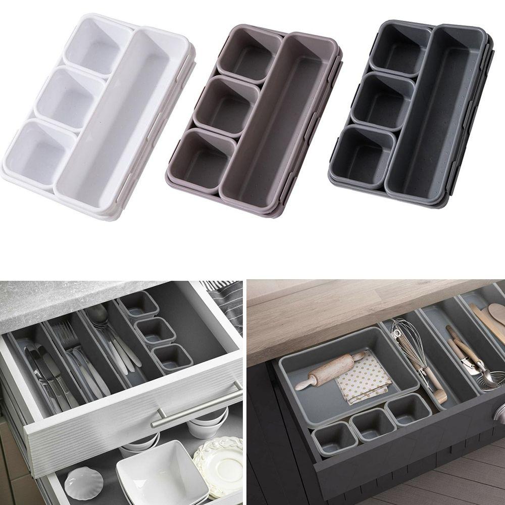 Plastic Drawer Organizers Space Saving Cosmetics Organizer Boxes  for Home Office Desk