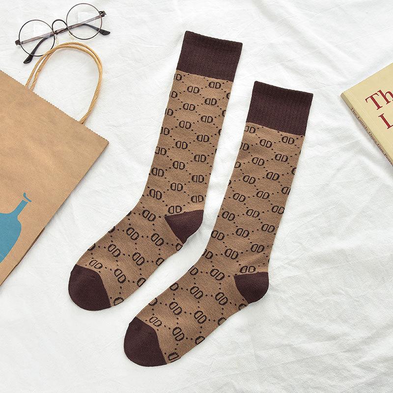 Medium Stockings Internet Celebrity and Knee Women's Heap Socks Fashion Versatile Calf Socks Women