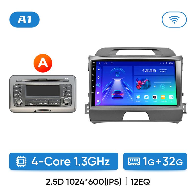 

Ainavi Автомагнитола для KIA Sportage 3 Sportage R 2010-2016 Беспроводной Android Auto Carplay Мультимедийный проигрыватель Автомобильная стереосистема 4G Wifi 2Din