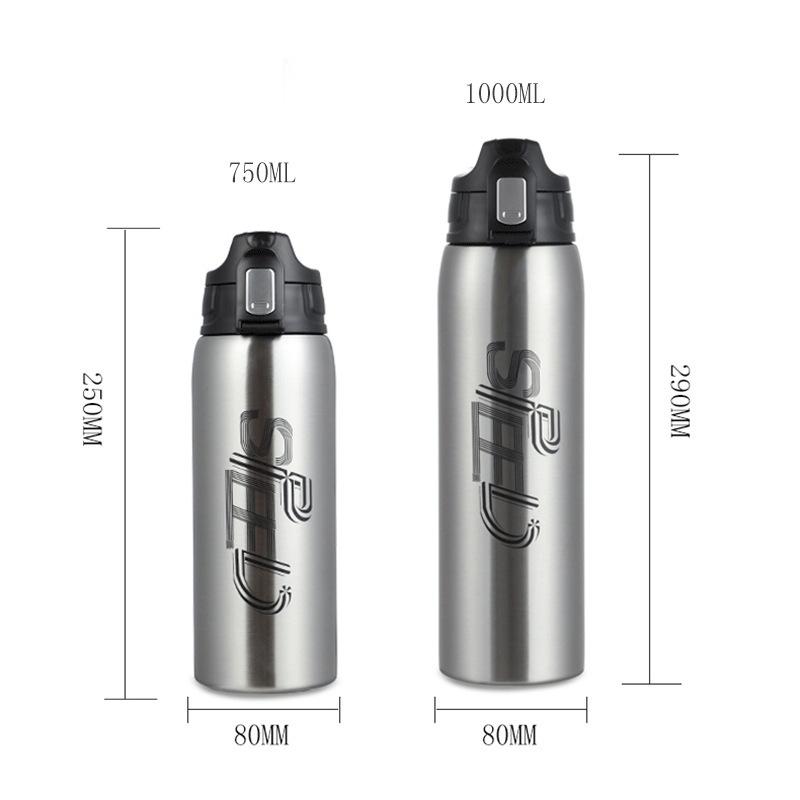 1000ml/750ml High Quality Stainless Steel Sport Vacuum Flask Portable Outdoor Climbing Thermal Bottle Coffee Tea Insulation Cup