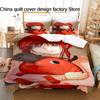 3D Printed Red Hair Girl Bedding Set Duvet Cover Pillowcase For Adult Kids Bedroom Decor Twin Full Queen King Size Bed Linen