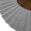 Takashima Chijimi Folding Fan for Cotton Simple Design [Hanakanzashi] Men, Fabric, 22cm, Gray, Gentleman's Fan, Simple, Sturdy, High-Quality, Plain,