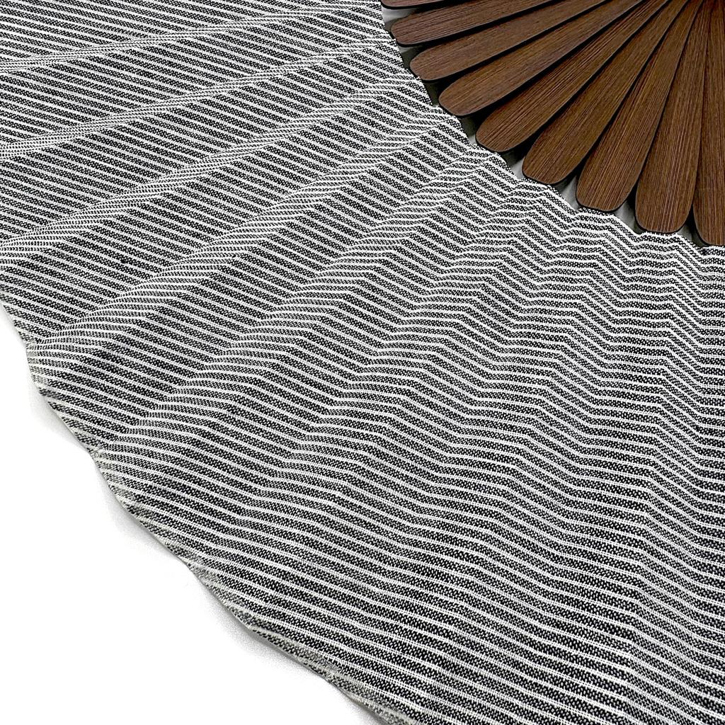 Takashima Chijimi Folding Fan for Cotton Simple Design [Hanakanzashi] Men, Fabric, 22cm, Gray, Gentleman's Fan, Simple, Sturdy, High-Quality, Plain,