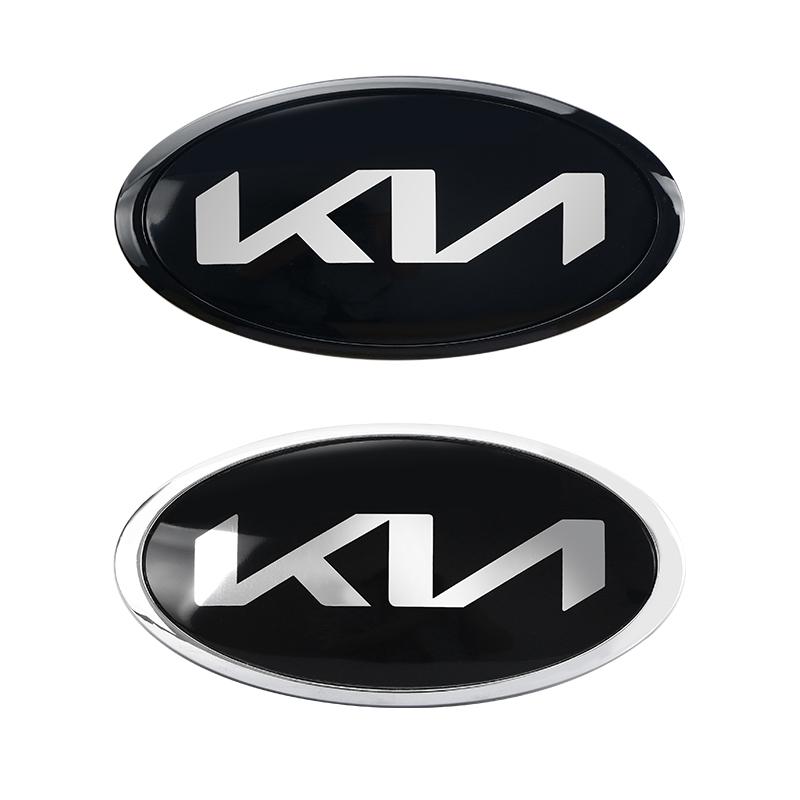 AANG1 Car Front Hood Emblem Rear Trunk Badge Sticker For KIA Sportage Ceed Sorento Cerato Optima Picanto Rio Soul Car Accessories