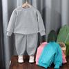 Bebek Sıcak Takımları İlkbahar Sonbahar Trend Takım Erkek Kız Sweatshirt Kıyafet Çocuk Pamuklu Üst Rahat Spor Pantolon