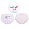 AIMER KIDS Girls' Mid-Waist 3A Antibacterial Briefs 3-Pack
