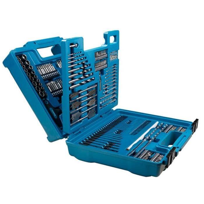 Coffret de mèches pour perceuse visseuse 212 pièces - makita e-06270