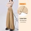 Spring/Summer 2026 Loose Maternity Wide-Leg Pants - Washed Cotton, Casual & Skin-Friendly Suit Pants for Moms