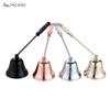 Candle Snuffer Stainless Steel Smokeless Candles Wick Bell snuffer Put Off flame Tool Cutter Black Gold Rose Silver Decoration