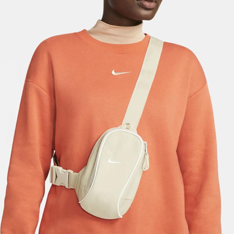 New Nike Fabric One Shoulder Crossbody Bag, Sling Bag Regular Unisex Ecru DJ9794-206