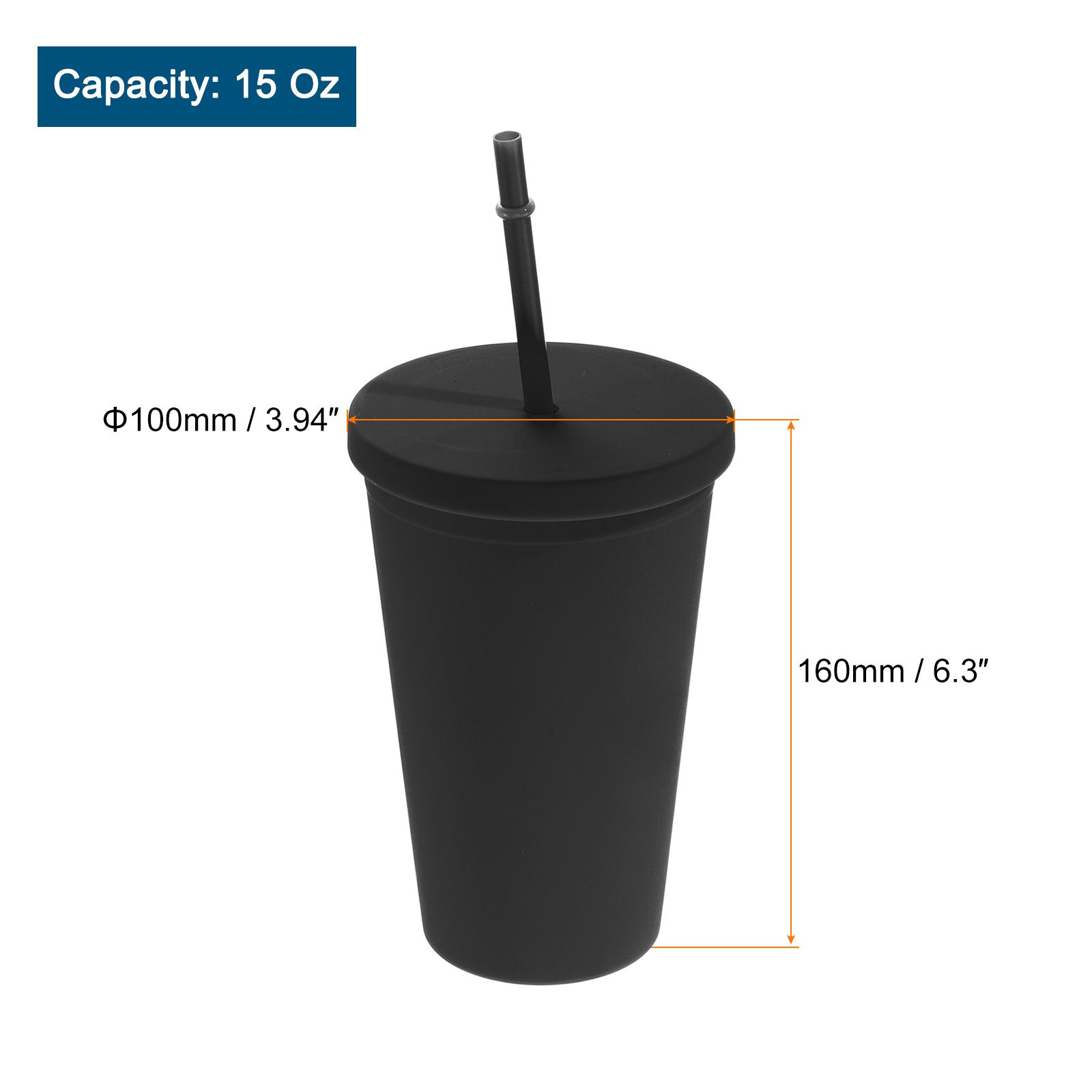 

Акриловый стакан с крышкой и соломинкой Изолированные стаканы с двойными стенками для кофе со льдом Матовые дорожные стаканы для подарков на день рождения 24 унции 15 унций 0.7L