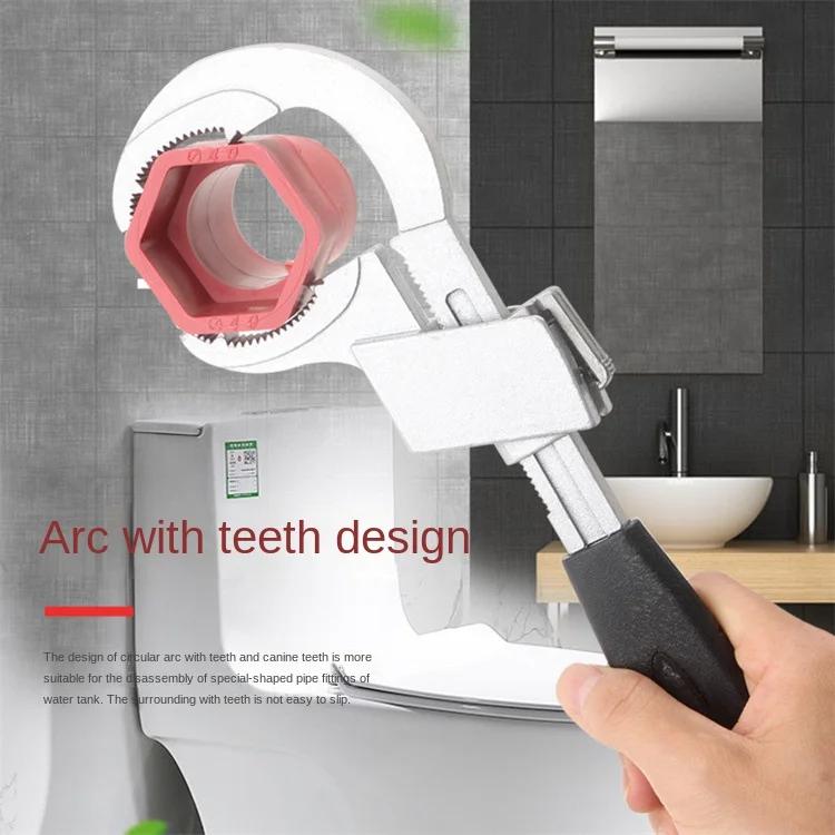 Kit Bathroom Shelf Mechanical Tool Adjustable Hand Automotive Large Open Spanner Set Sewer Wrench Tools Bathrooms Accessories
