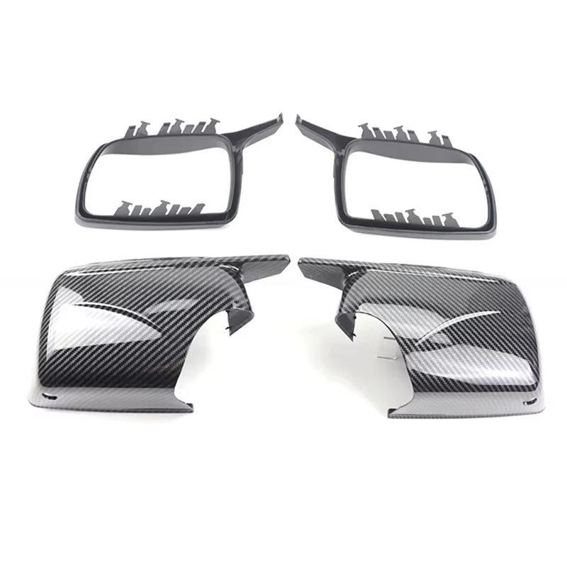 Neue M-Look Carbonfaser-Stil Rückspiegelabdeckungen für BMW X5 E53 1999-2006 Seitenspiegelkappe Ersatzteile