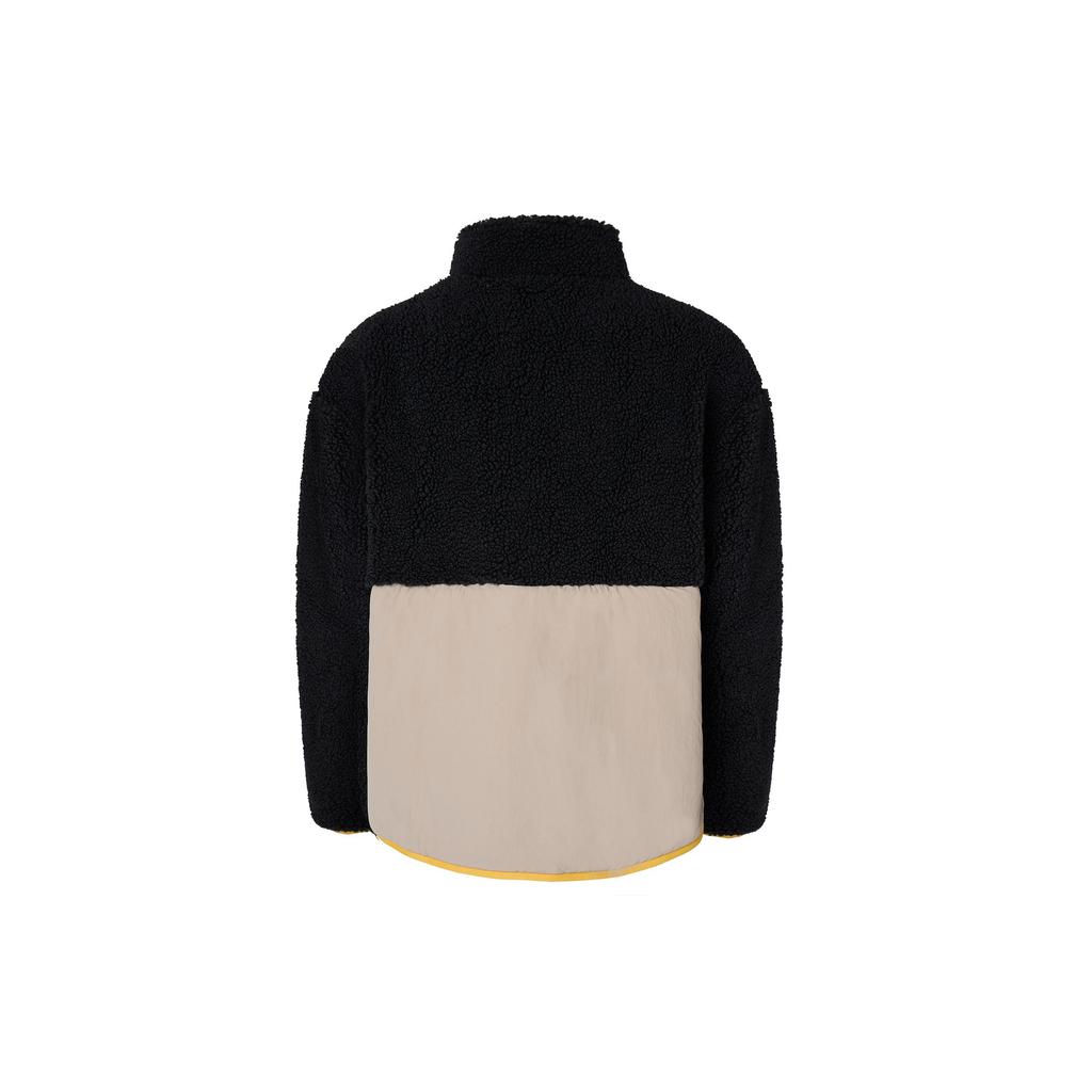 Adidas Originals Trefoil FW22 Embroidered Logo Stand-Collar Fleece Jacket Unisex Jacket Black HY1376