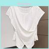 T Shirt Women Summer Oversize Linen Embroidered No Sleeve For Casual Fashion