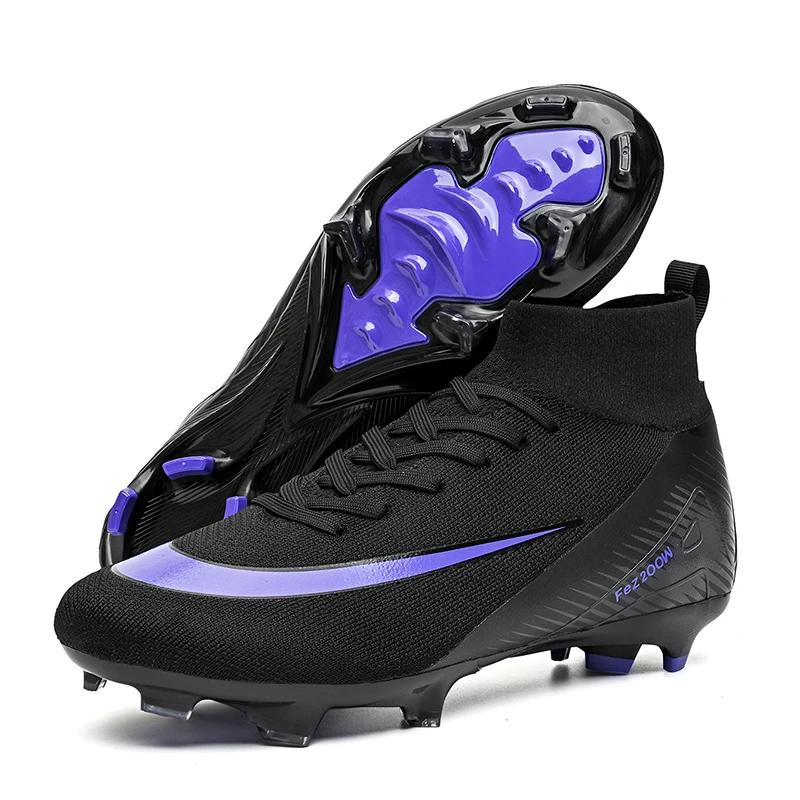 

New-Arrival Men Football Boots Match Outdoor Long Spikes Soccer Shoes Cleats Comfortable Training Sport Adult Ventilated Boys Non Slip 33