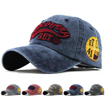 Unisex 3Et Letter Embroidery Wash Baseball Caps Spring And Autumn Outdoor Adjustable Casual Hats Hip Hop Hat Sunscreen Hat
