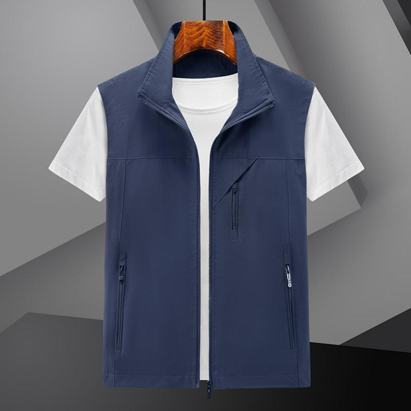 Men's Thin Casual Vest Spring and Autumn Breathable Vest Jacket Men's Green Quick-drying Vest Summer Vest