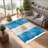 Tappeto in Flanella Stampato Squadra Nazionale di Calcio Argentina Antiscivolo Morbido Poliestere Tappeto per Pavimento Tappetino Decorativo per Interni per Camera da Letto Soggiorno Divano