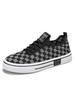 Spring New Men's Fashion All-match Breathable Flying Mesh Surface Sports Casual Plaid Board Shoes Anti-slip Wear