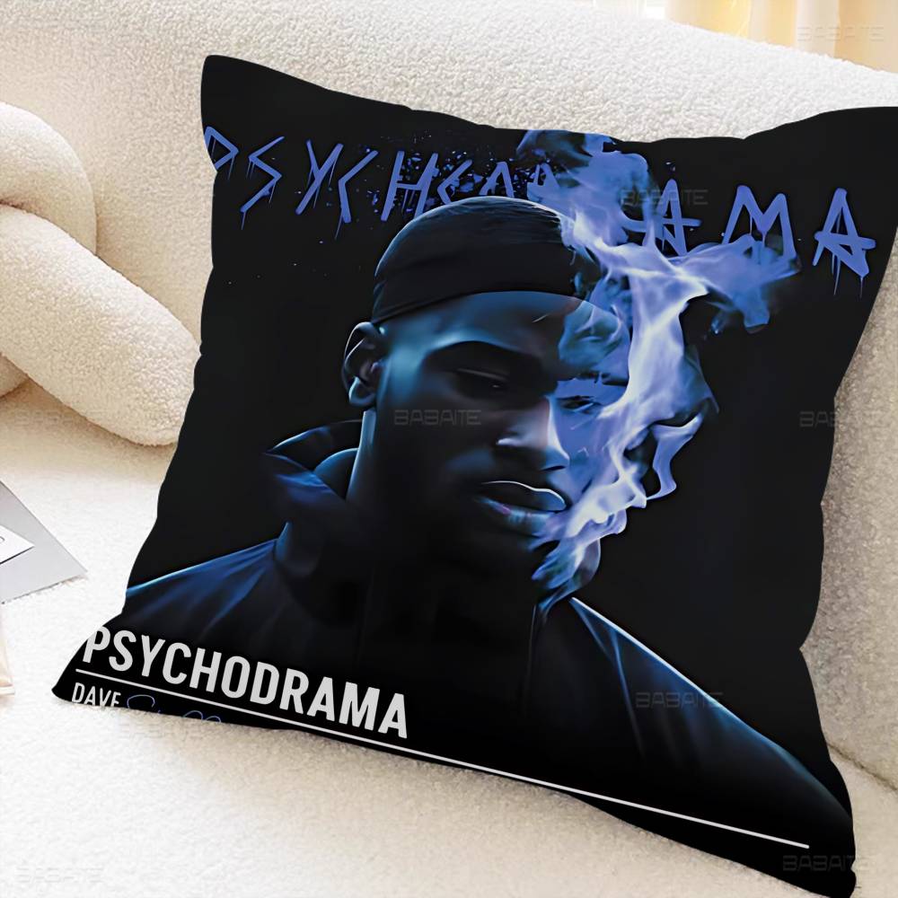 Pop Hip Hop Rapper Dave Pillow Gift Home Office Decoration Bedroom Sofa Car Cushion Cover Case 45x45